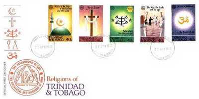 Weltreligionstag Briefmarke aus Trinidad & Tobago